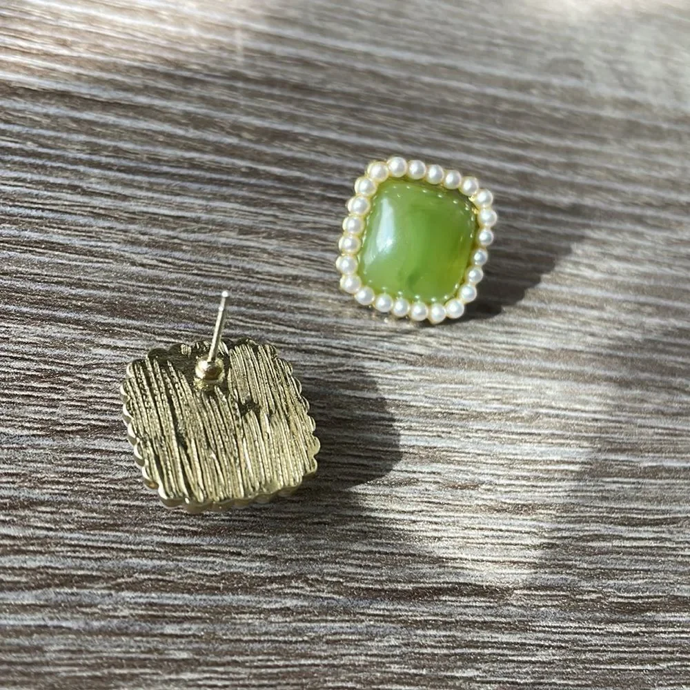 Vintage stud earrings N75 - Picture 3 of 4